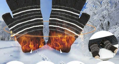 1 Paar USB beheizbare fingerlose PC-Handschuhe für 4,69€ inkl. Versand!