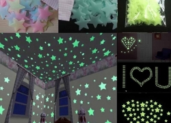 100 Stück Glow in the dark – Leuchtsterne Aufkleber-Set für 1,99€ inkl. Versand!