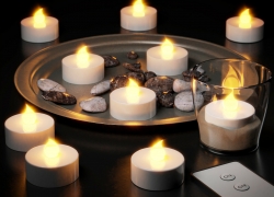 10x LED Teelichter mit Fernbedienung Batterien flackernd Teelicht Set für 12,95€ inkl. Versand!