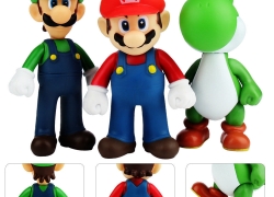 Super Mario Bros, Luigi oder Yoshi Figur (11-12cm) kostenlos