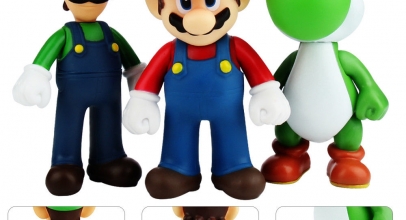 Super Mario Bros, Luigi oder Yoshi Figur (11-12cm) kostenlos