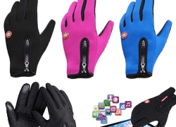 1 Paar Unisex Fleece Freisprech-Handschuhe für 7,22€ inkl. Versand