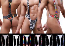  Männer Neuheit Mankini Jockstrap Unterwäsche Singlet Bodysuit Dessous String ab 4,61€ inkl. Versand!