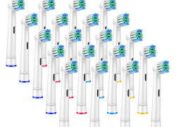 20x Dentalogix Aufsteckbürsten für Oral B Ersatzbürsten, Bürstenköpfe für die elektrische Zahnbürste zum Preis von 9,65€ inkl. Versand!