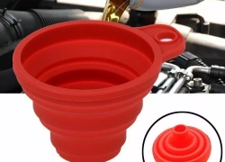 Faltbarer Silikon Trichter – rot, grün und blau für je 2,13€ inkl. Versand!