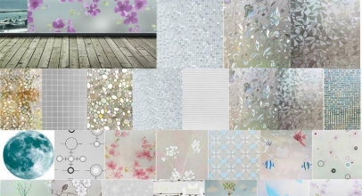 3D PVC Glasdekorfolie Sichtschutzfolie ab 1,57€ inkl. Versand!