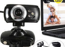 USB Livecam Full HD USB 50.0M Webcam Videokamera mit Mikrofon 3 LED für PC  für 6,99€ inkl. Versand