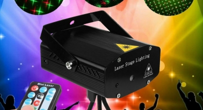 Mini Disco Laser Projector Licht mit Stativ für 10,99€ inkl. Versand!