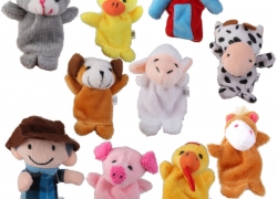 10x Kinder Fingerpuppen-Set Bauernhof Tiere für 4,99€ inkl. Versand!