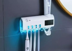 Automatische Zahnbürste Wandmontage – Zahnpasta Spender – Sterilisator Halter UV für 6,68€ inkl. Versand!