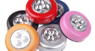 LED Touch Push Lampe verschiedene Farben für 1,-€ inkl. Versand