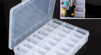 Aufbewahrungsbox/Sortierkasten mit 24 Fächern für 2,94€ inkl. Versand