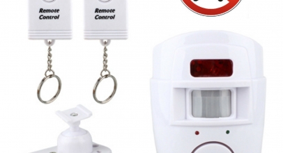 Alarmanlage mit 2 IR-Fernbedienungen für 6,99€ inkl. Versand