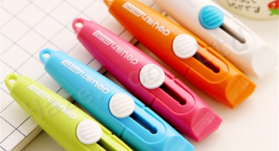 Mini Paket-/Blisterfolien Cutter Allzweckmesser versenkbar für 1,-€ inkl. Versand