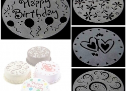 4x Deko Kuchen Schablonen für 1,22€ inkl. Versand
