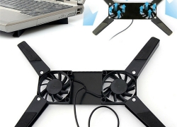 USB Laptop-Bodenkühlung mit 2 Lüfter für 3,11€ inkl. Versand!