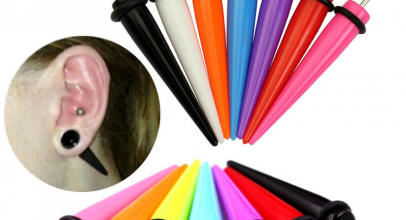 4x Unisex Fakeplug Dehnstab Expander Ohrstecker Acryl für 4,17€ inkl. Versand!