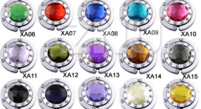 Strass Taschenhaken/Handtaschenhalter mit magnetischer Halterung für 1,-€ inkl. Versand