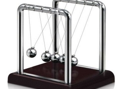 Kugelstoßpendel – Newton Pendel mit Sockel im Miniaturformat für 2,16€ inkl. Versand