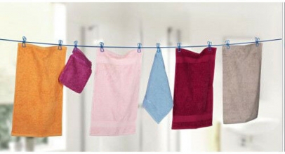 3Pagen 2x Wäscheleine elastisch Camping Reise Balkon mit 10 Klammern für 4,99€ inkl. Versand!