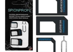 Universales 4-in-1 Simkartenadapter-Set für 1,-€ inkl. Versand!