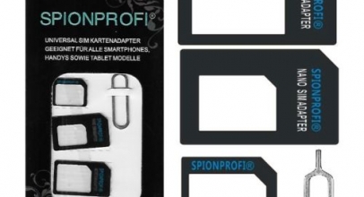 Universales 4-in-1 Simkartenadapter-Set für 1,-€ inkl. Versand!