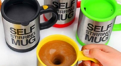 Selbstumrührender Thermobecher mit Deckel für 7,25€ inkl. Versand